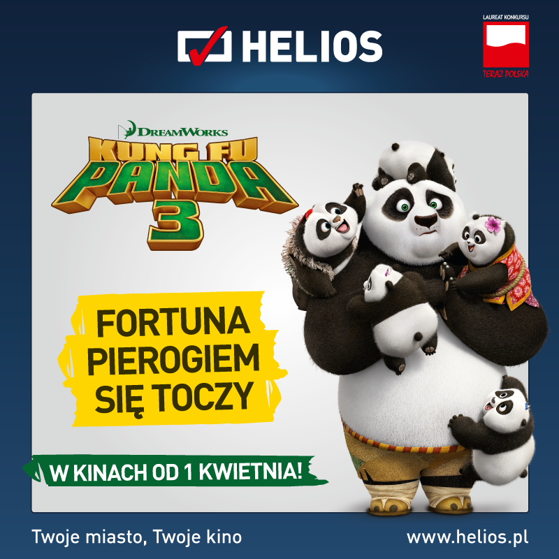 „Kung Fu Panda 3” w kinach Helios!