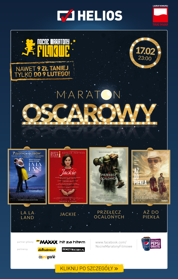 Maraton Oscarowy w kinach Helios!