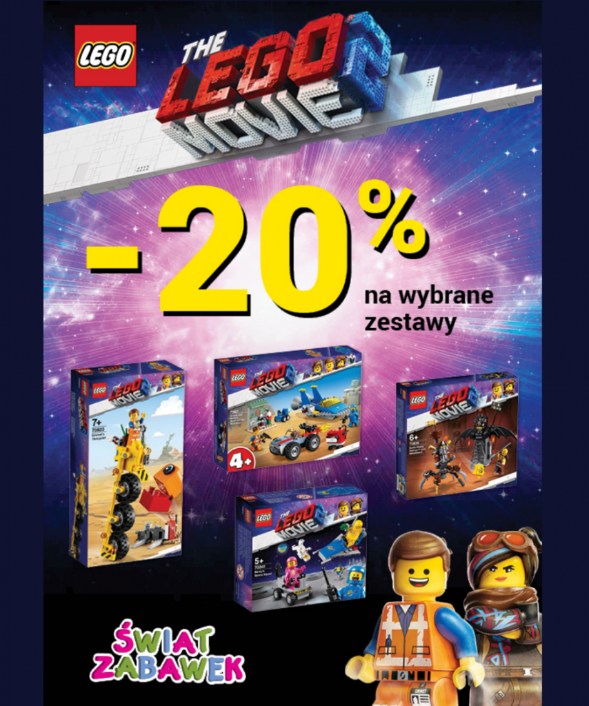 ŚWIAT ZABAWEK – 20%  LEGO MOVIE