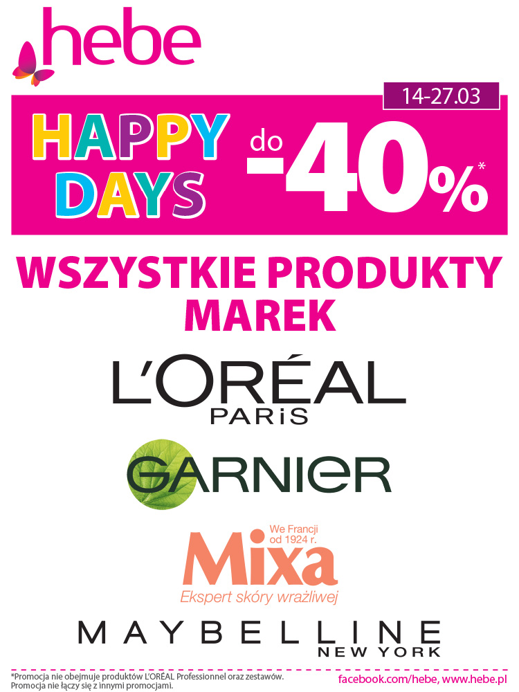 HEBE HAPPY DAYS do -40%*