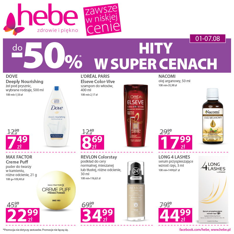 HEBE – HITY W SUPER CENACH do -50%